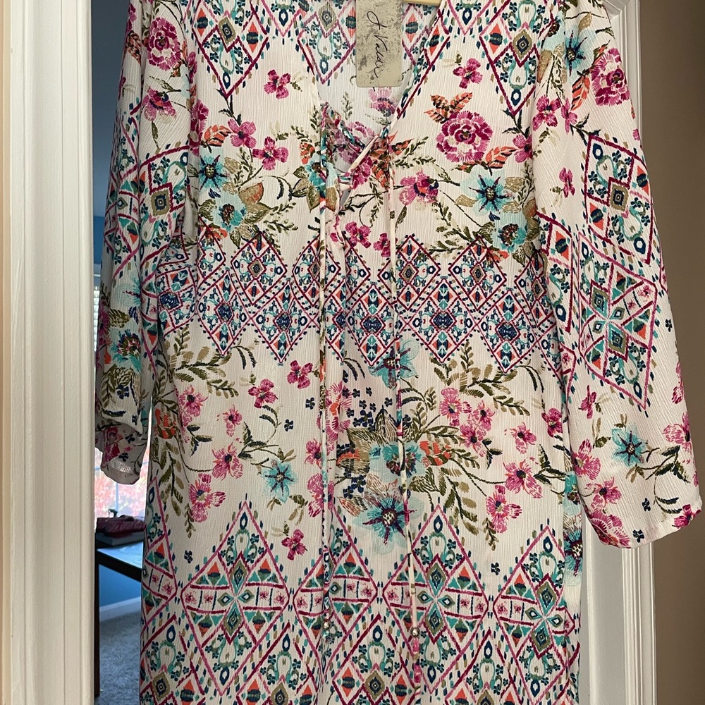 Floral Patterned Women's Dress